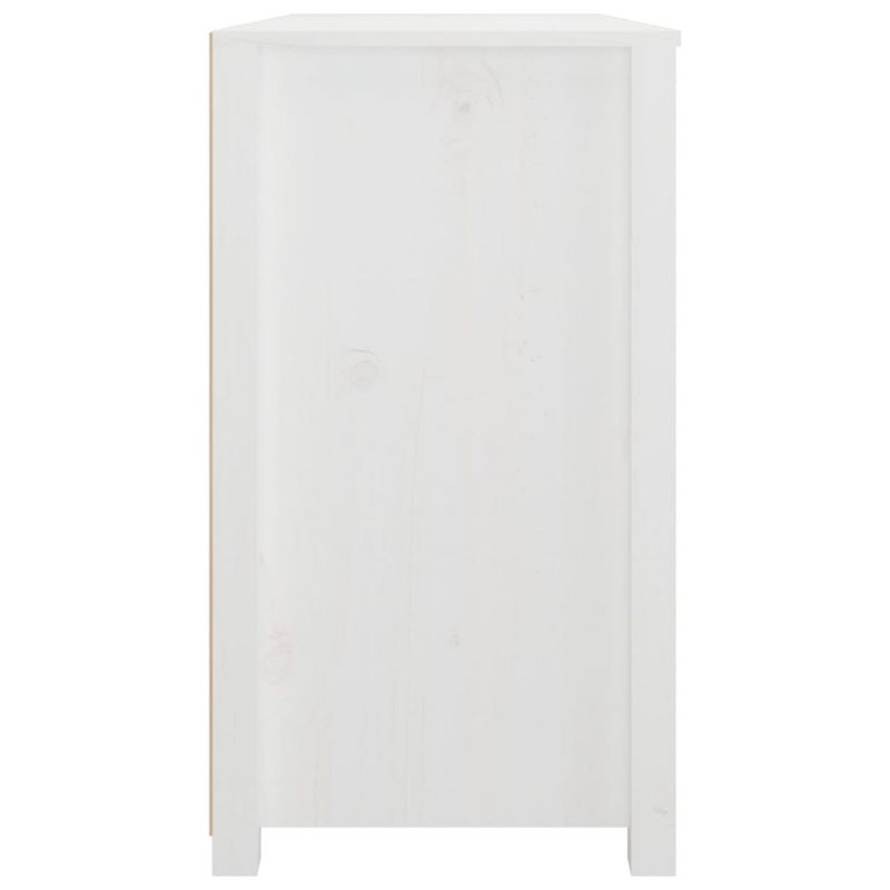 Beistellschrank Weiß 100x40x72 cm Massivholz Kiefer