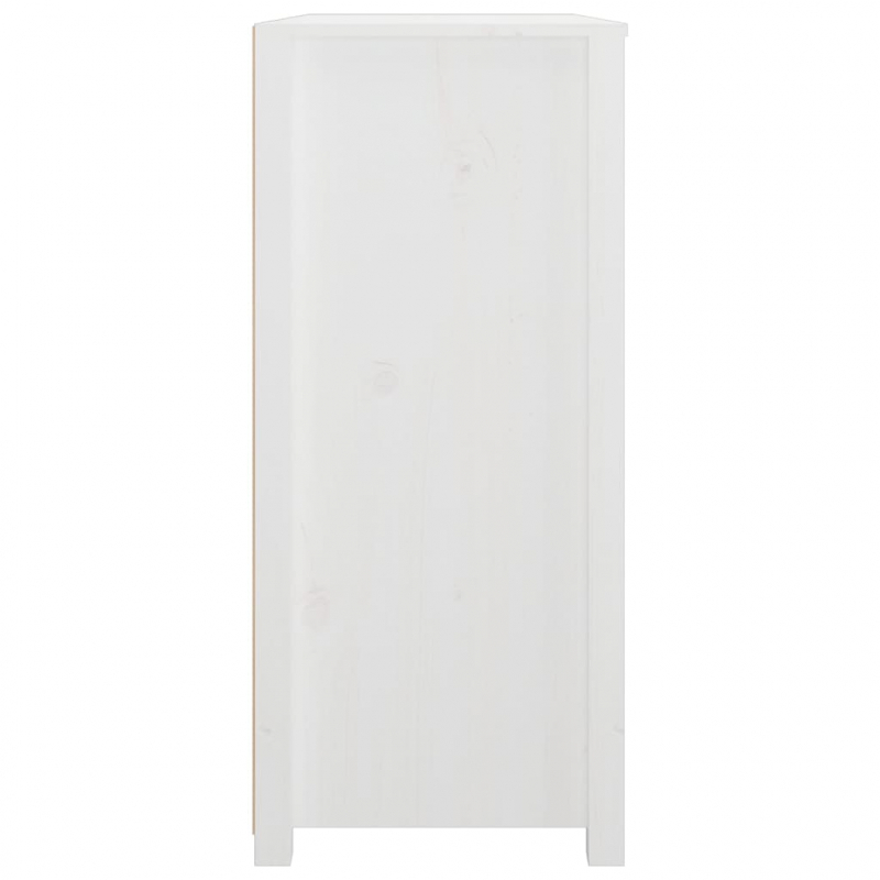 Beistellschrank Weiß 100x40x90 cm Massivholz Kiefer