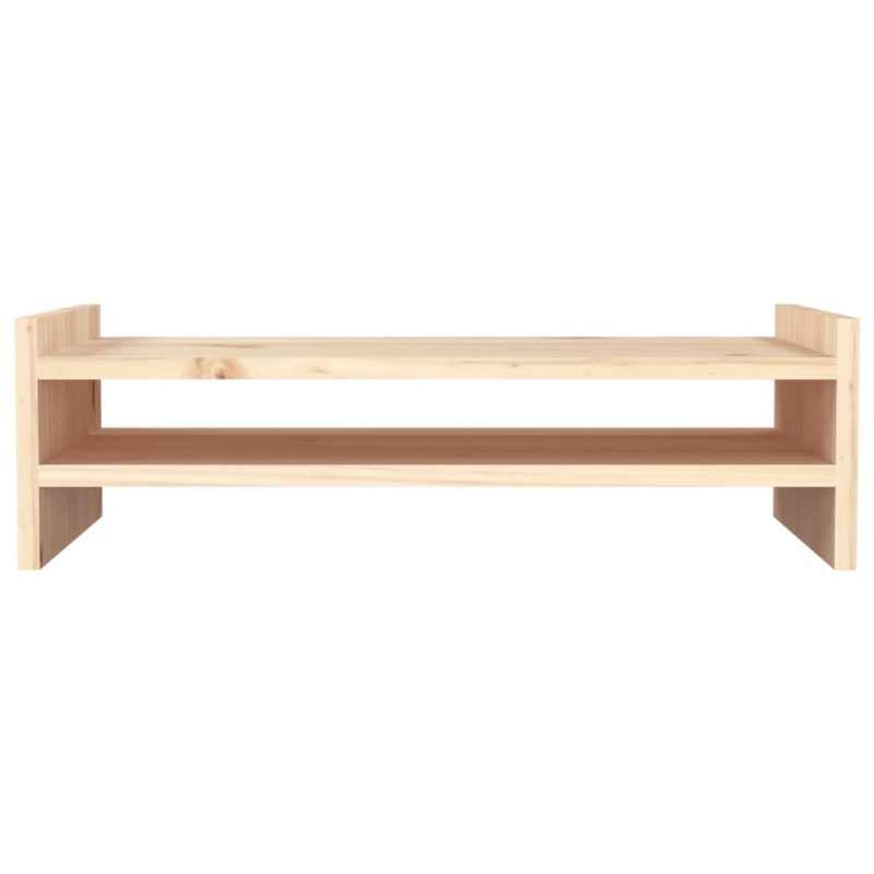 Monitorständer 50x27x15 cm Massivholz Kiefer