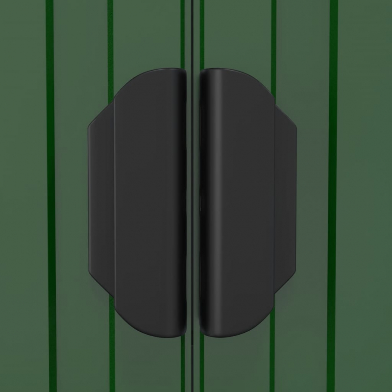 Geräteschuppen Grün 192x689x223 cm Verzinkter Stahl