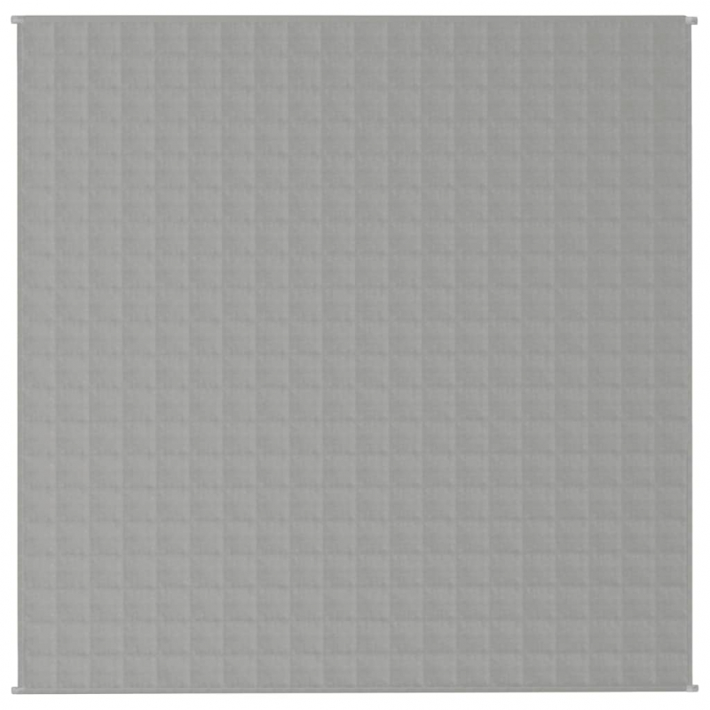 Gewichtsdecke Grau 200x200 cm 9 kg Stoff