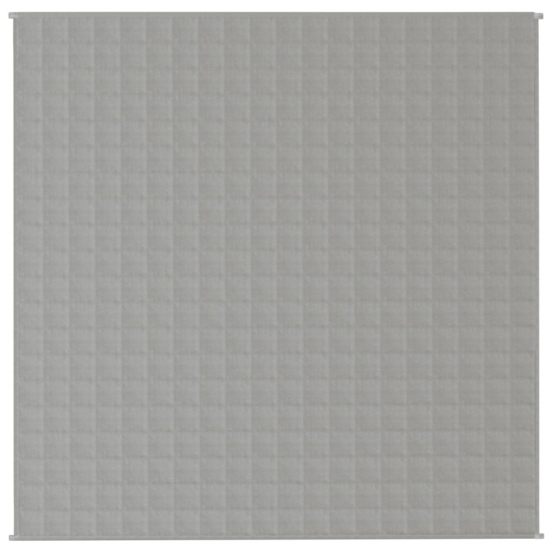 Gewichtsdecke Grau 200x200 cm 13 kg Stoff