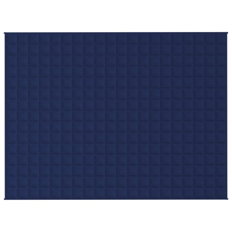 Gewichtsdecke Blau 150x200 cm 7 kg Stoff