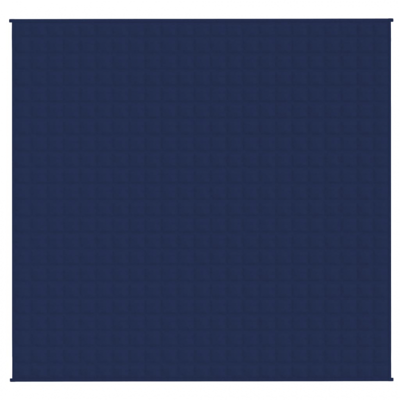 Gewichtsdecke Blau 220x235 cm 15 kg Stoff