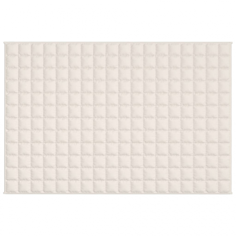 Gewichtsdecke Hellcreme 120x180 cm 9 kg Stoff