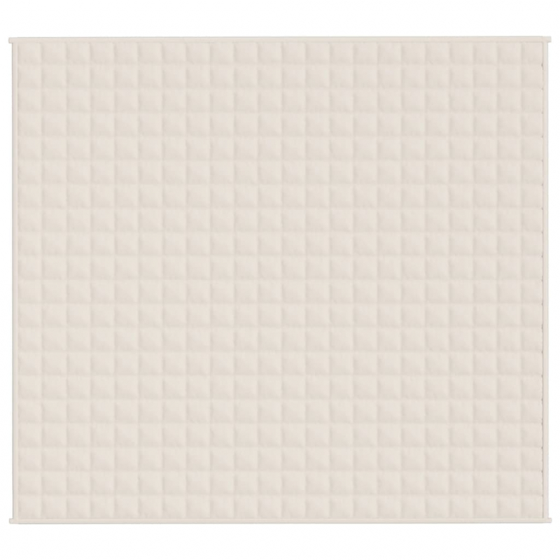 Gewichtsdecke Hellcreme 200x225 cm 13 kg Stoff