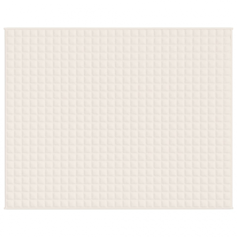 Gewichtsdecke Hellcreme 235x290 cm 11 kg Stoff