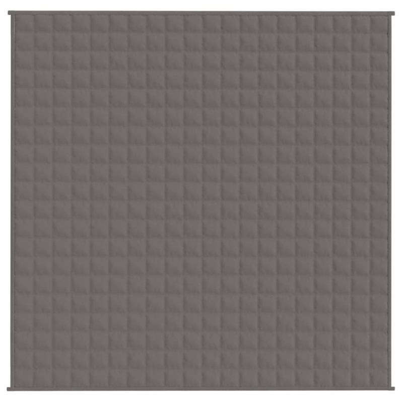 Gewichtsdecke Grau 200x200 cm 9 kg Stoff