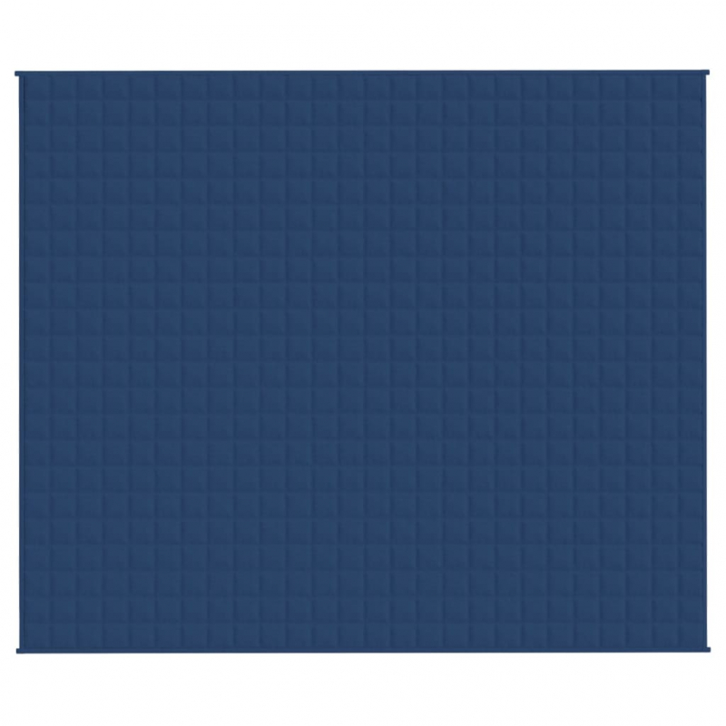 Gewichtsdecke Blau 220x260 cm 11 kg Stoff
