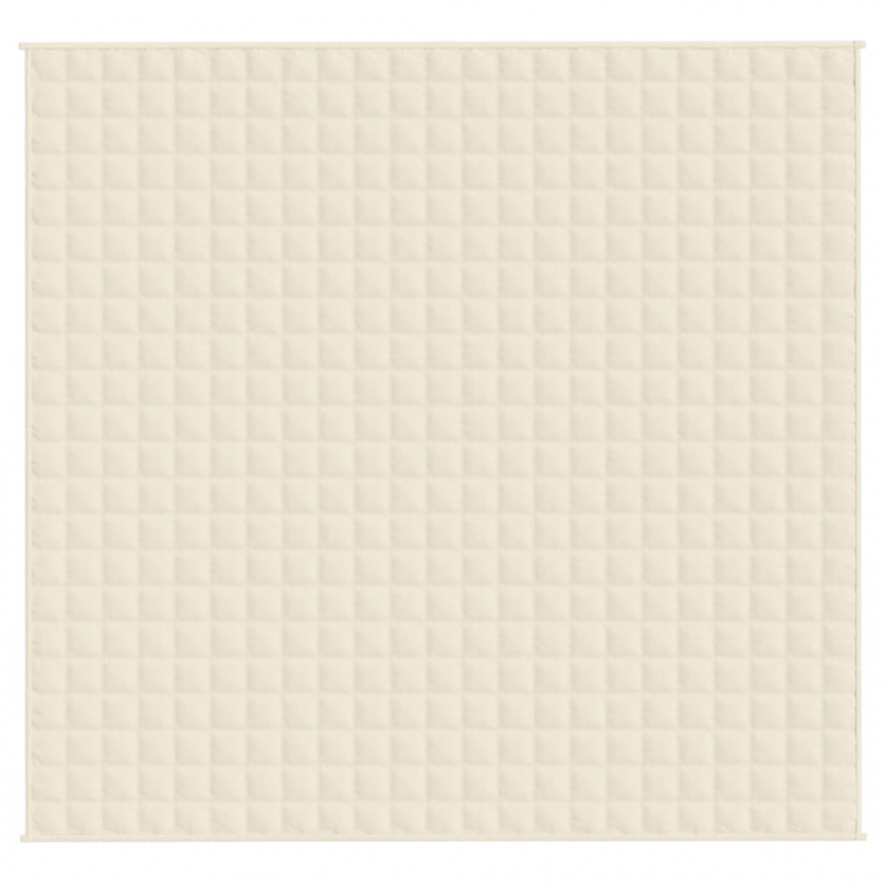 Gewichtsdecke Hellcreme 220x235 cm 11 kg Stoff