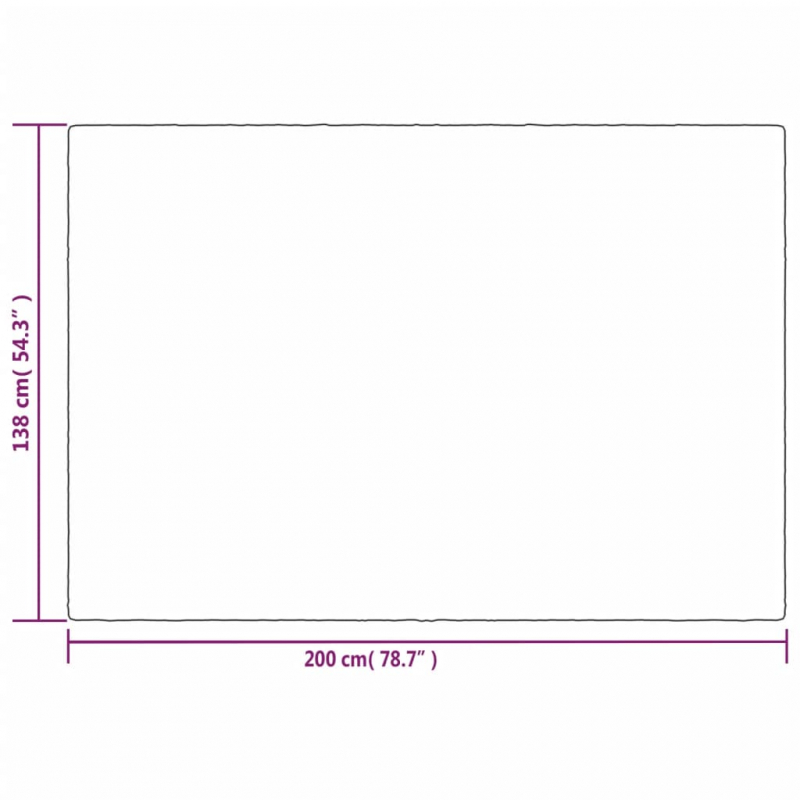 Gewichtsdecke mit Bezug Grau 138x200 cm 6 kg Stoff