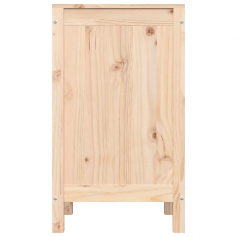 Wäschetruhe 44x44x76 cm Massivholz Kiefer