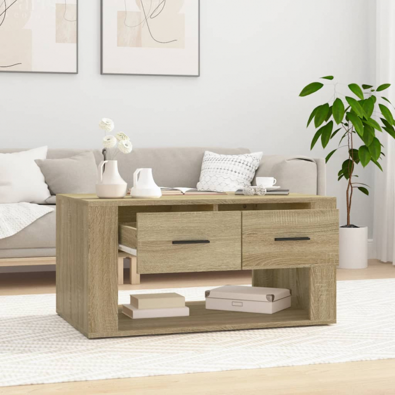 Couchtisch Sonoma-Eiche 80x50x40 cm Holzwerkstoff