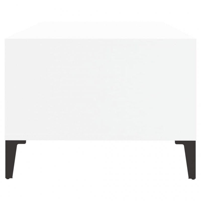 Couchtisch Weiß 90x50x36,5 cm Holzwerkstoff