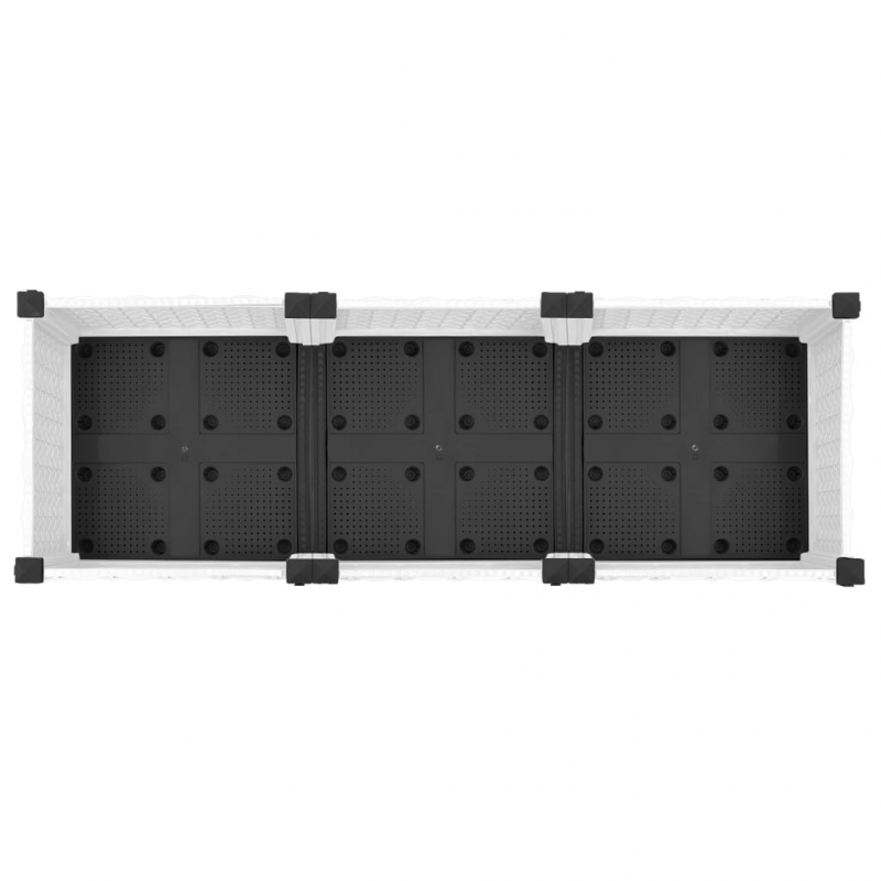 Hochbeet 120x40x23 cm Polypropylen