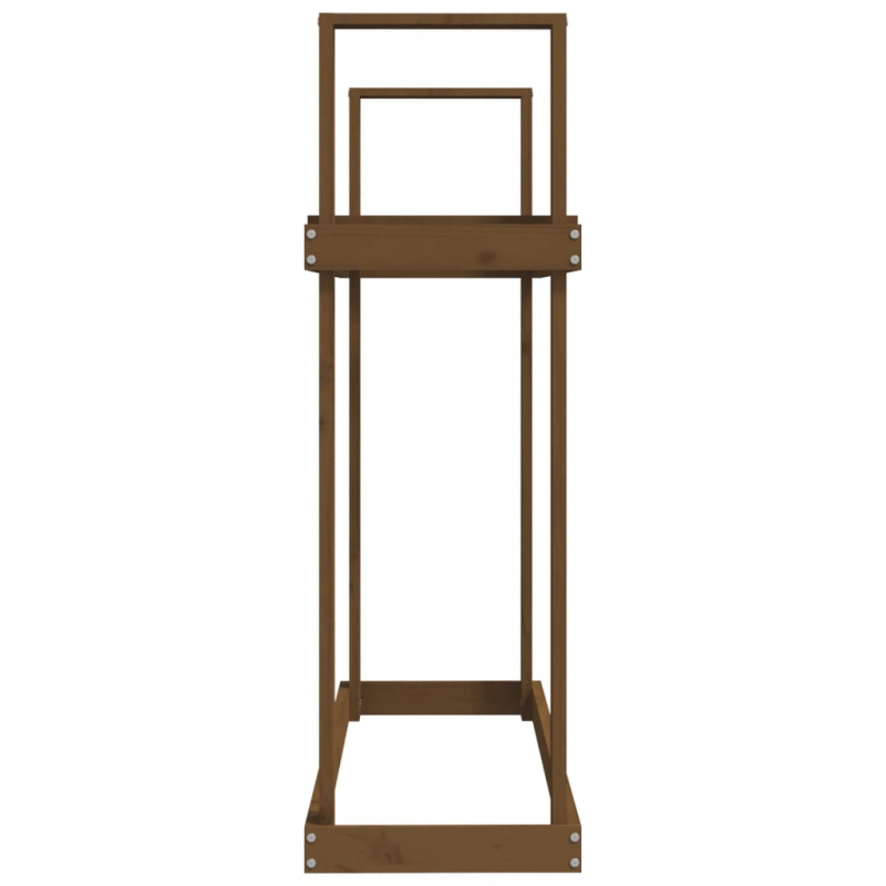 Kaminholzregal Honigbraun 110x35x108,5 cm Massivholz Kiefer