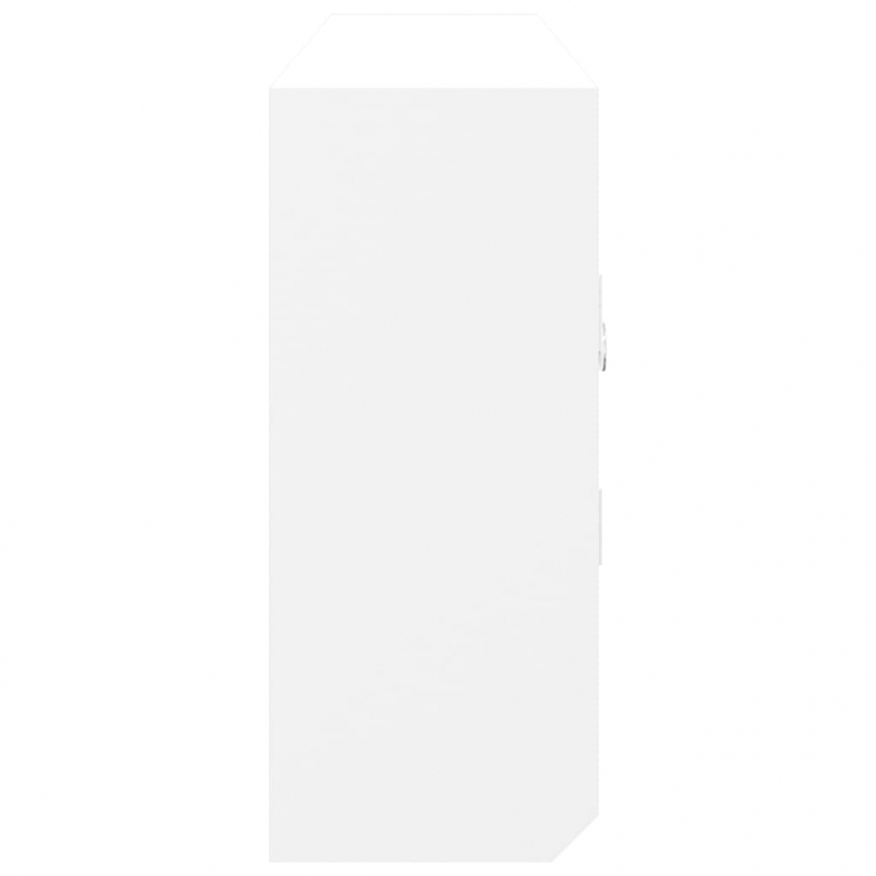 Schlüsselschrank Weiß 40x8,5x20 cm Holzwerkstoff & Stahl