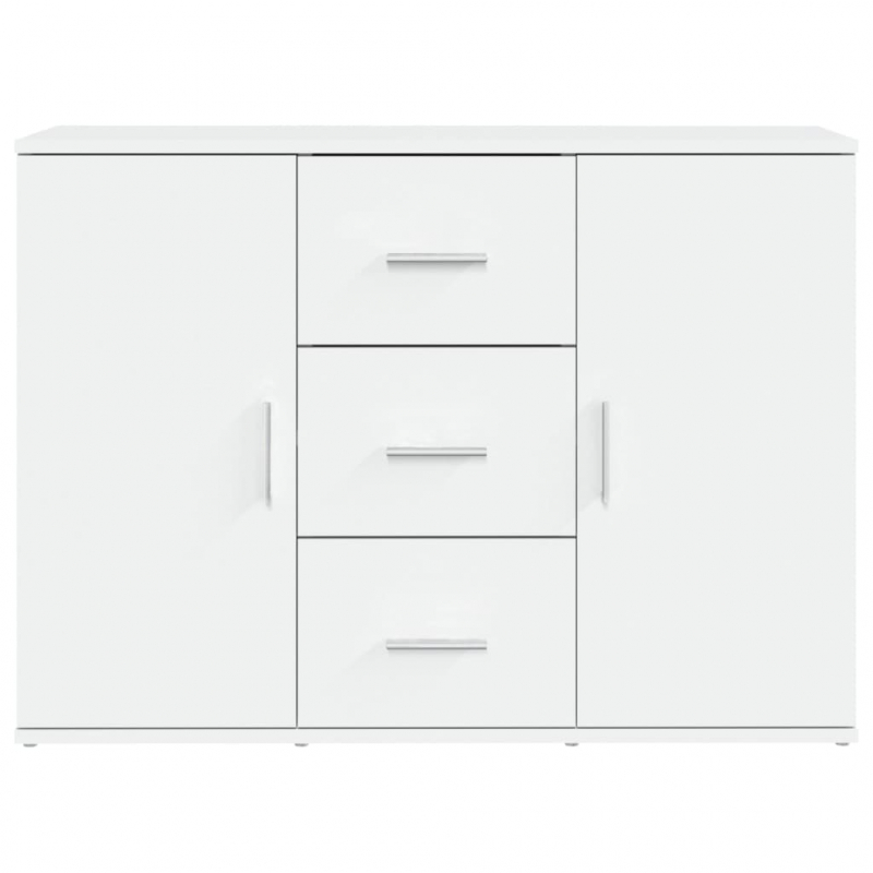 Sideboard Weiß 91x29,5x65 cm Holzwerkstoff