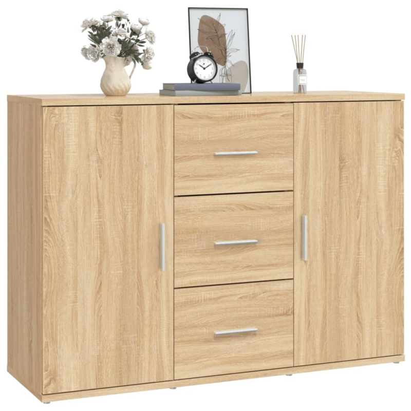 Sideboard Sonoma-Eiche 91x29,5x65 cm Holzwerkstoff