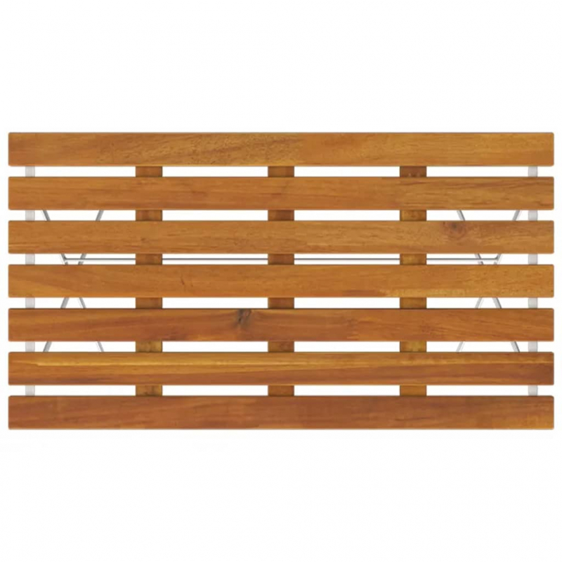 Bistrotisch Klappbar 100x54x71 cm Massivholz Akazie und Stahl