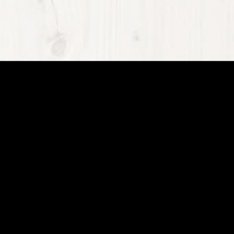 3-tlg. Gartenbox-Set Weiß Massivholz Kiefer