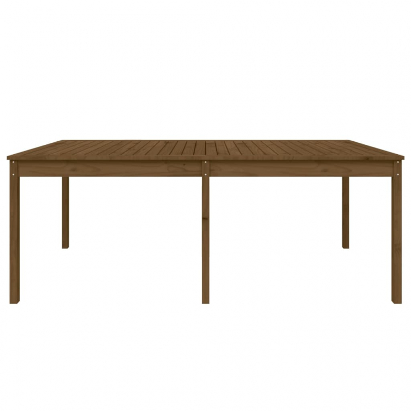 Gartentisch Honigbraun 203,5x100x76 cm Massivholz Kiefer