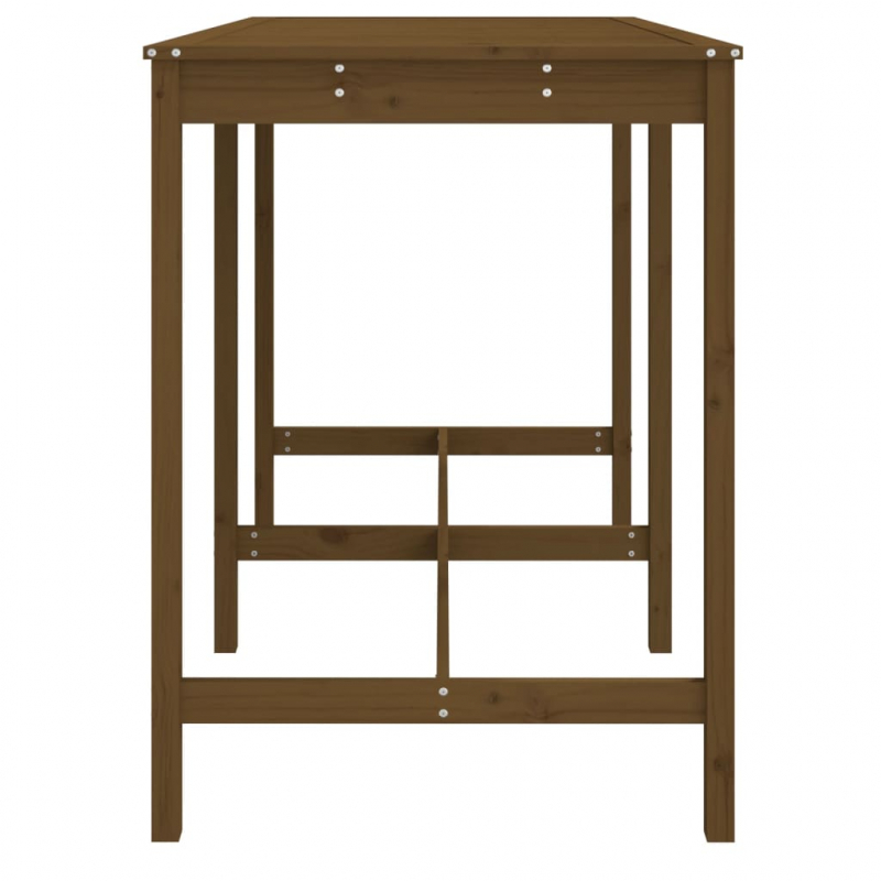 Gartentisch Honigbraun 159,5x82,5x110 cm Massivholz Kiefer