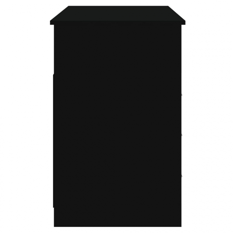 Schreibtisch mit Schubladen Schwarz 102x50x76 cm Holzwerkstoff