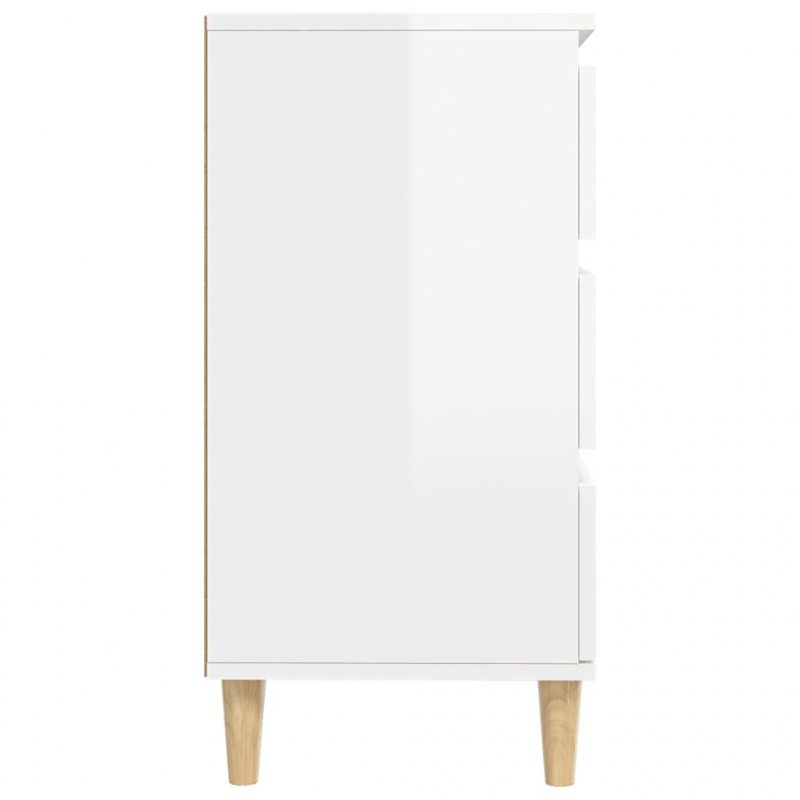 Sideboard Hochglanz-Weiß 60x35x70 cm Holzwerkstoff