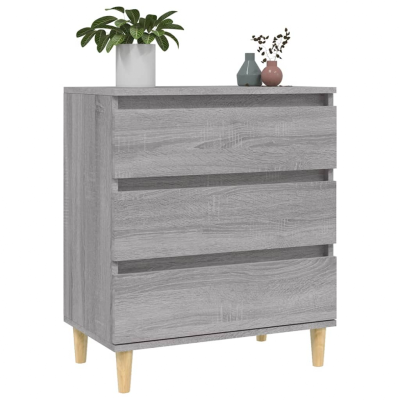 Sideboard Grau Sonoma 60x35x70 cm Holzwerkstoff