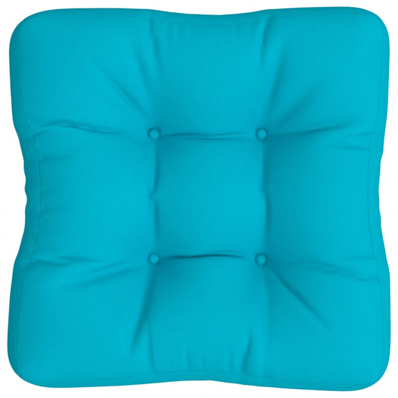 Palettenkissen Türkis 50x50x12 cm Stoff