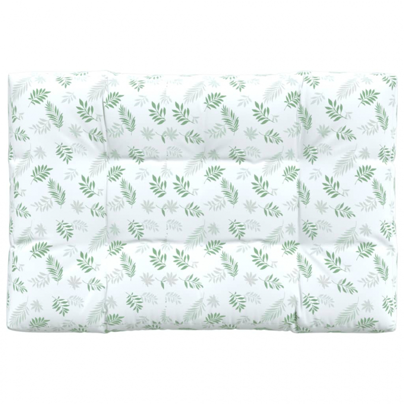 Palettenkissen Blattmuster 120x80x12 cm Stoff