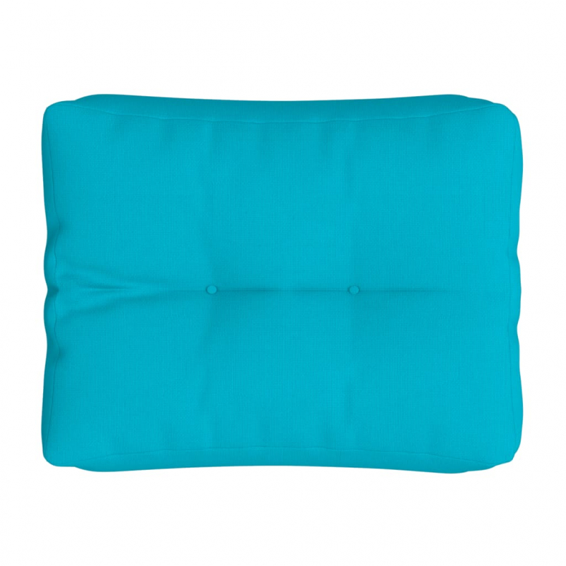 Palettenkissen Türkis 50x40x12 cm Stoff