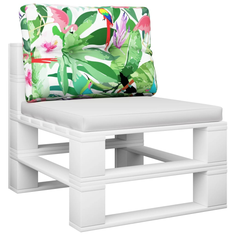 Palettenkissen Mehrfarbig 60x40x12 cm Stoff