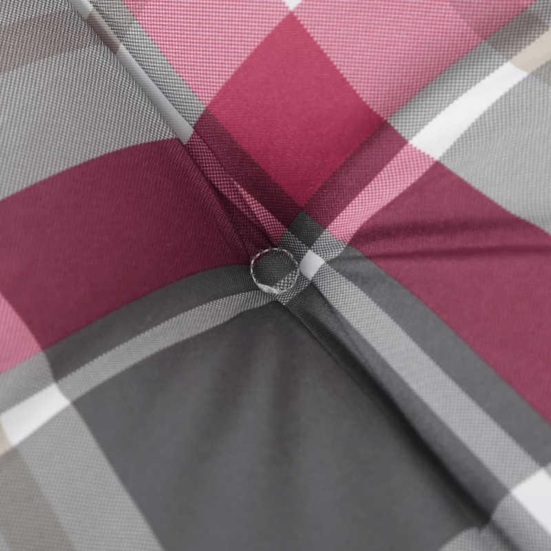 Palettenkissen 2-tlg. Rot Karomuster Stoff