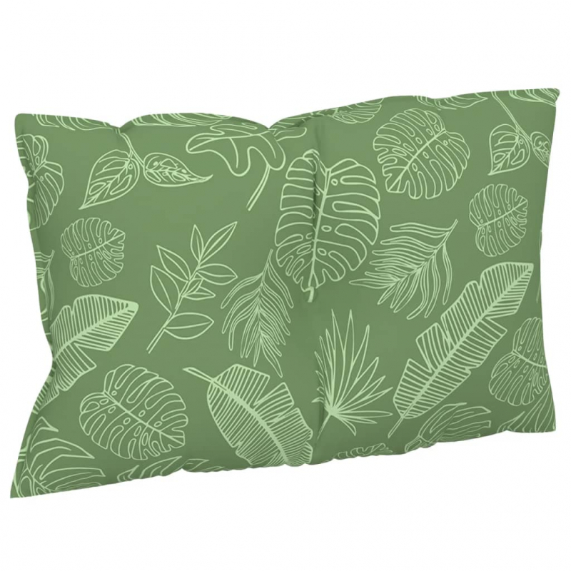 Palettenkissen 3 Stk. Blattmuster Oxford-Gewebe