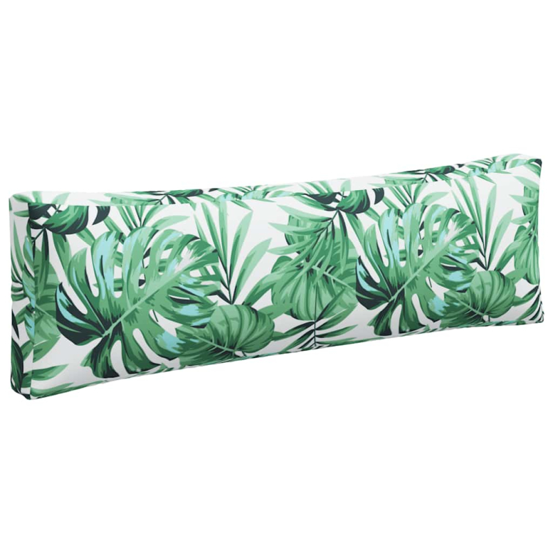 Palettenkissen 3-tlg. Blattmuster Stoff