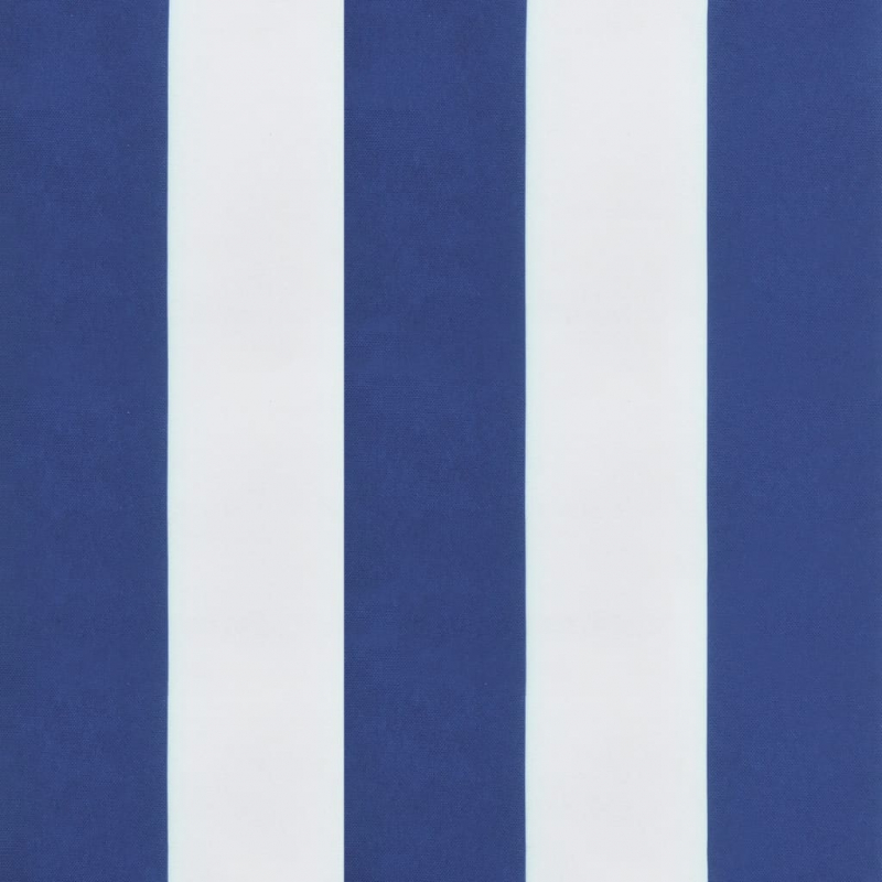 Gartenstuhl-Kissen 6 Stk. Blau & Weiß Gestreift 40x40x4cm Stoff