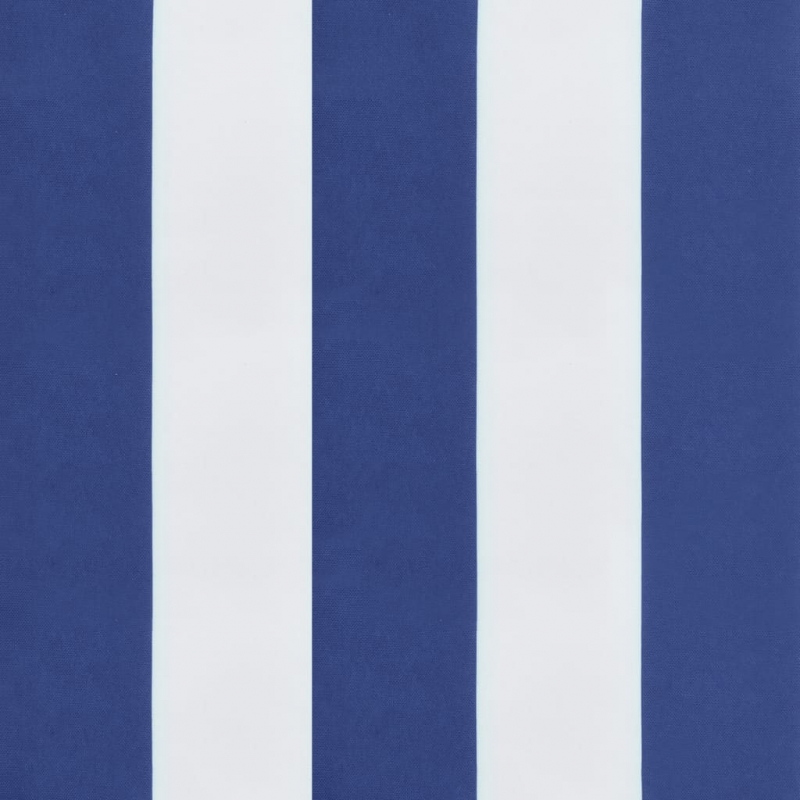 Gartenstuhl-Kissen 2 Stk. Blau & Weiß Gestreift 50x50x4cm Stoff