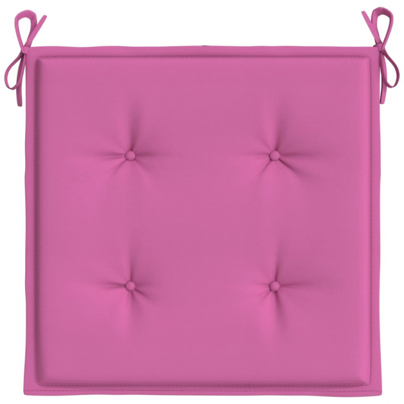 Gartenstuhl-Kissen 2 Stk. Rosa 50x50x4 cm Stoff
