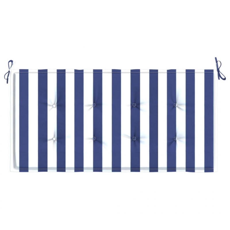 Gartenbank-Auflage Blau&Weiß Gestreift 120x50x4 Oxford-Gewebe