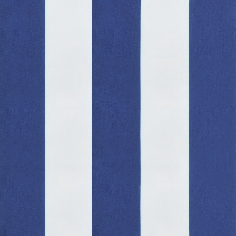 Hochlehner-Auflagen 2 Stk. Blau & Weiß Gestreift Stoff