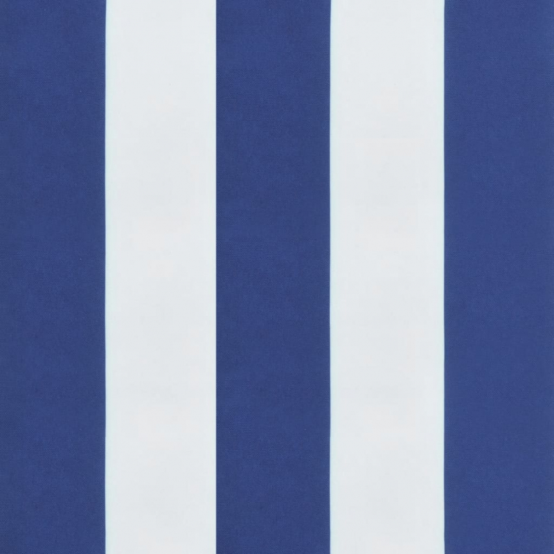 Hochlehner-Auflagen 6 Stk. Blau & Weiß Gestreift Stoff