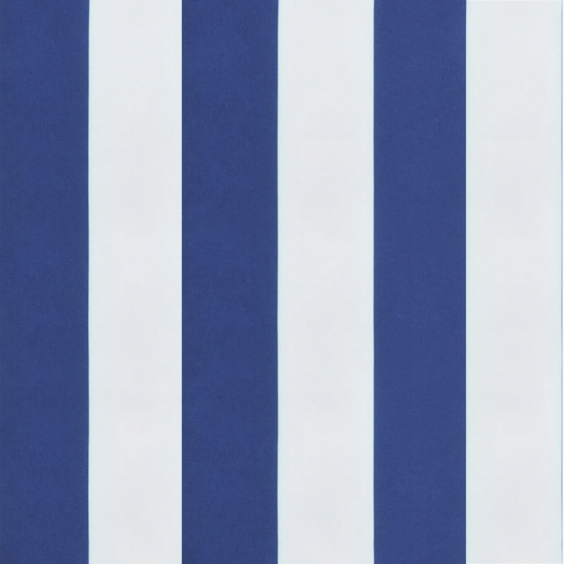 Stuhlkissen 4Stk. Blau & Weiß Gestreift 50x50x7cm Oxford-Gewebe