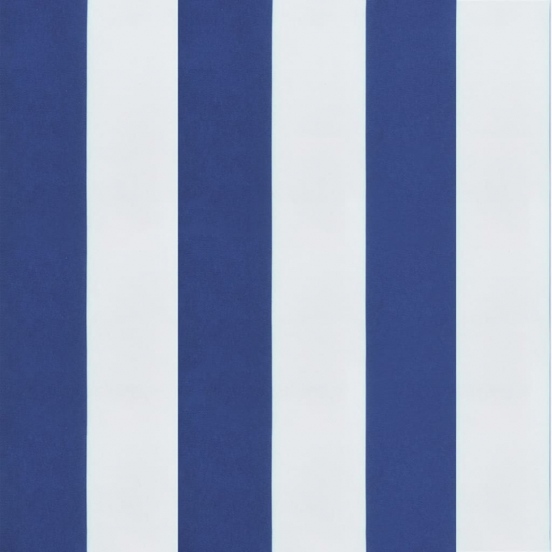 Stuhlkissen 6Stk. Blau & Weiß Gestreift 50x50x7cm Oxford-Gewebe