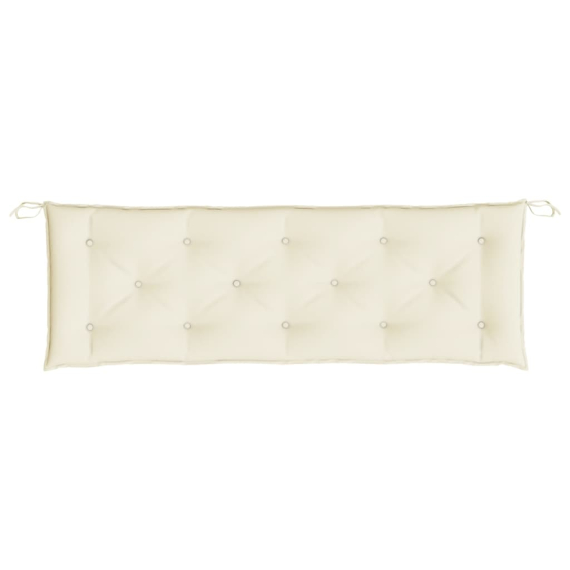 Gartenbank-Auflage Creme 150x50x7 cm Oxford-Gewebe