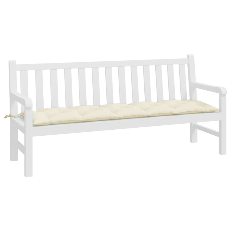 Gartenbank-Auflage Creme 180x50x7 cm Oxford-Gewebe