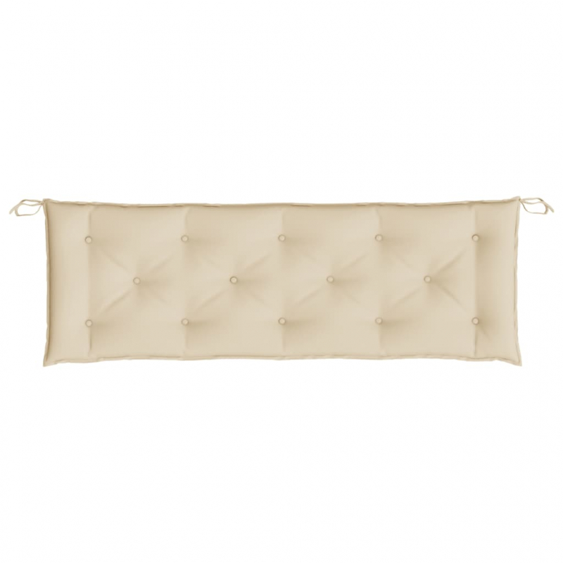 Gartenbank-Auflagen 2 Stk. Beige 150x50x7 cm Oxford-Gewebe