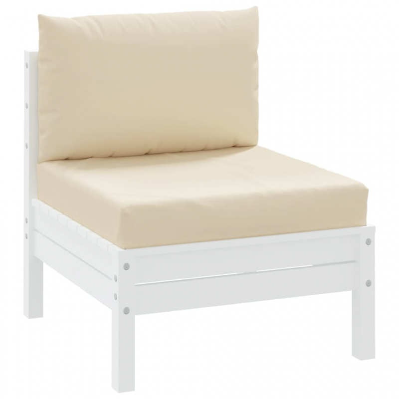 Palettenkissen 2-tlg. Beige Oxford-Gewebe