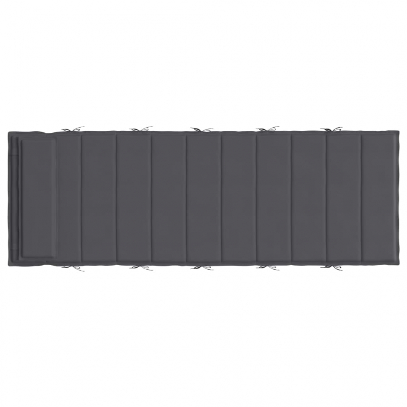 Sonnenliegen-Auflage Anthrazit 180x60x4 cm Oxford-Gewebe